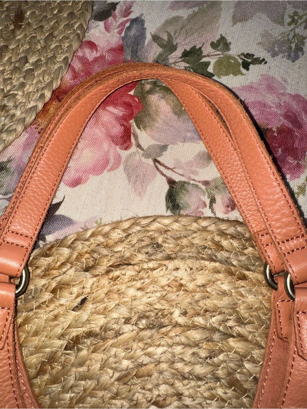 The Sak Coral Leather Tote with Braided Base Detail - Picture 3 of 9